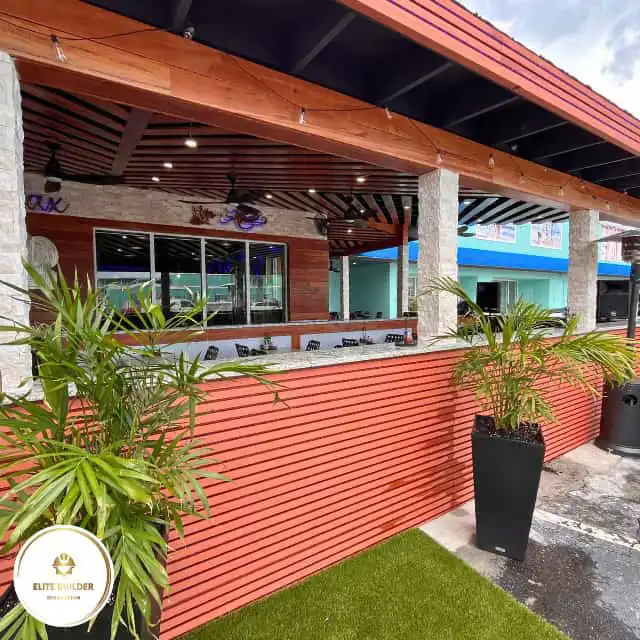 Finished restaurant interior after the commercial build-out